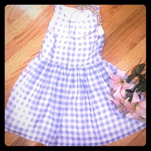 Blue n white gingham Carter’s dress